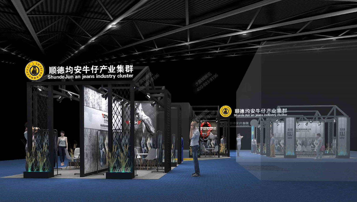 服裝展展臺設(shè)計(jì)效果圖