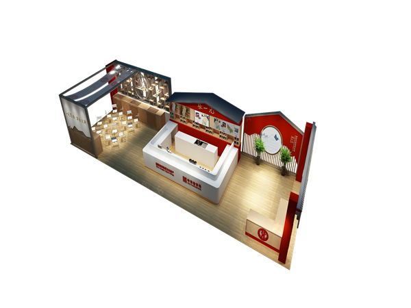 張一元展臺(tái)俯瞰全景照-2019年廣州國際酒店用品展