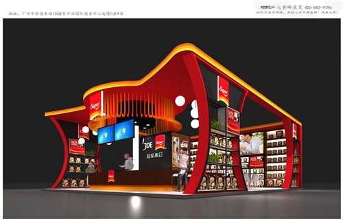 Super咖啡展臺設(shè)計搭建
