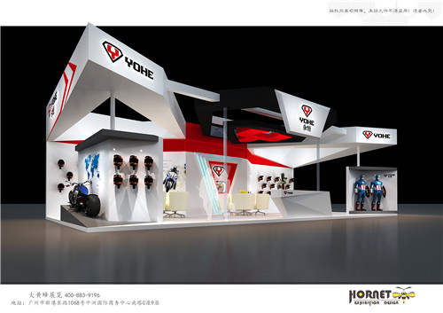 永恒頭盔摩托車(chē)展臺(tái)設(shè)計(jì)搭建