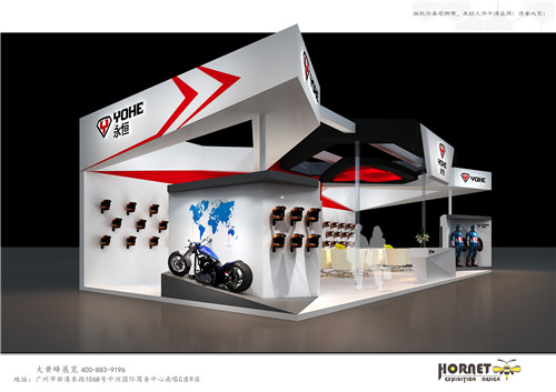 永恒頭盔摩托車(chē)展臺(tái)設(shè)計(jì)搭建
