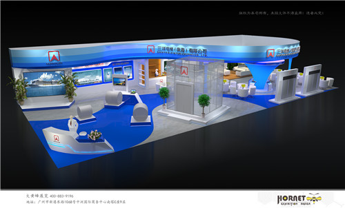 三洋電梯電梯特裝展臺(tái)設(shè)計(jì)搭建