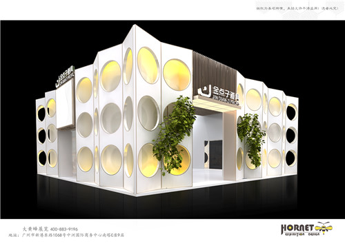 金點(diǎn)子道具美博會特裝展臺設(shè)計(jì)搭建