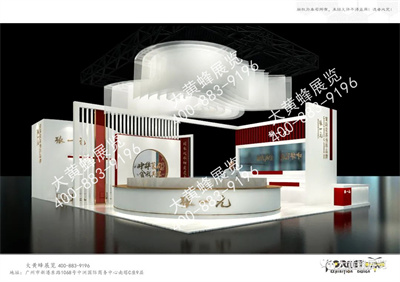 上海展覽設計公司解析張一元在上海酒店用品展設計方案