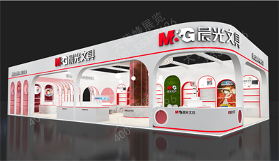深圳禮品展位設(shè)計方案講解之晨光文具