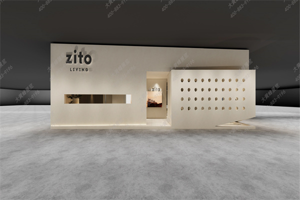 上海家具展以膠囊為靈感的展臺設計搭建案例